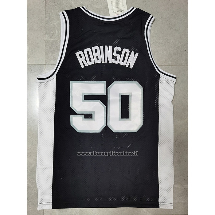 Maglia San Antonio Spurs David Robinson #50 Mitchell & Ness Nero